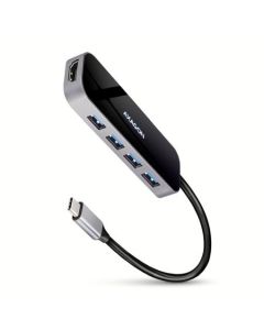 AXAGON HMC-6H4A, USB 3.2 Gen 1 hub, porty 4x USB-A, HDMI 4k/30Hz, PD 100W, kabel USB-C 20cm