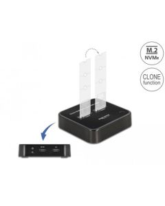 Delock Dokovací stanice M.2 pro 2 x SSD M.2 NVMe PCIe s funkcí klonování
