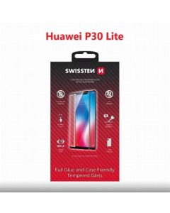 SWISSTEN OCHRANNÉ SKLO CASE FRIENDLY HUAWEI P30 LITE ČERNÉ