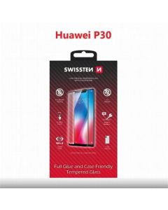 SWISSTEN OCHRANNÉ SKLO CASE FRIENDLY HUAWEI P30 ČERNÉ