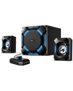 Genius repro GX GAMING SW-G2.1 1200 , Reproduktory, herní, 2.1, 36W, modré podsvícení, černé