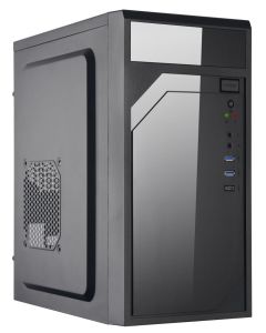 EUROCASE MidT ML M6-590B / mATX / bez zdroje / 2x USB 3.0 / USB-C / černá