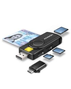 AXAGON CRE-SMP2A USB-A 4-SLOT SMART CARD POCKETREADER ČTEČKA (eObčanka)