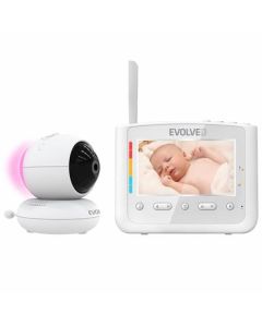 EVOLVEO BabyMonitor NL4, Dětská chůvička s nočním světlem a otočnou kamerou