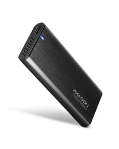 AXAGON EEM2-SB2 SUPERSPEED+ USB-C - M.2 NVME & SATA SSD RAW BOX Externí USB-C 3.2 Gen 2 kovový box pro M.2 NVMe & SATA S