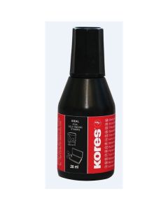 Razítková barva Kores, 28 ml, černá