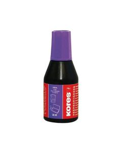 Razítková barva Kores, 28 ml, fialová
