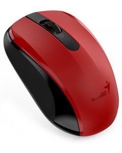 Genius NX-8008S, Myš, bezdrátová, optická, 1200dpi, 3 tlačítka, USB, červeno-černá