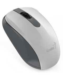 Genius NX-8008S, Myš, bezdrátová, optická, 1200dpi, 3 tlačítka, USB, bílo-šedá