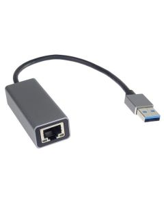 PremiumCord adaptér USB3.0 -> LAN RJ45 ETHERNET 10/100/1000 MBIT Aluminium