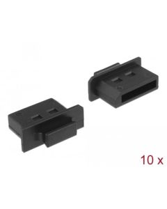 Delock Prachová záslepka pro DisplayPort samice s uchopením 10 kusů černá