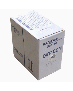 DATACOM kabel drát C5E UTP PVC 305m box šedý