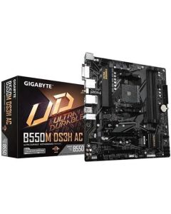 GIGABYTE MB Sc AM4 B550M DS3H AC, AMD B550, 4xDDR4, 1xHDMI, 1xDVI-D, Wifi