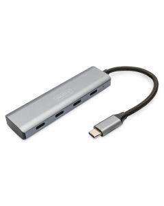 DIGITUS 4portový USB-C HUB 4x USB-C 3.1 Gen1, 5Gbps
