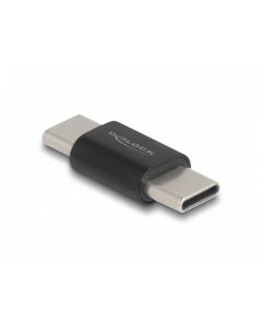 Delock Adaptér SuperSpeed USB 10 Gbps (USB 3.2 Gen 2) USB Type-C™ samec na samec černý