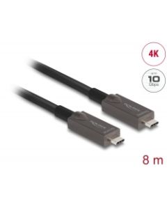 Delock Aktivní optický kabel USB-C™ Video + Data + PD, délka 8 m