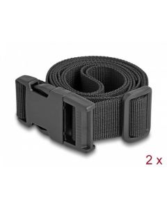 Delock Zavazadlový pásek, nastavitelný, 1,5 m, černý 2 ks