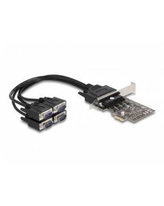 Delock PCI Express Karta na 4 x Sériový RS-232