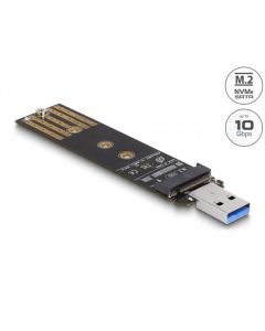 Delock Kombo převodník pro SSD M.2 NVMe PCIe nebo SATA s USB 3.2 Gen 2