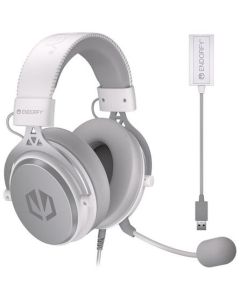Endorfy headset VIRO Plus USB OWH / drátový / s odnímatelným mikrofonem / USB / bílý 