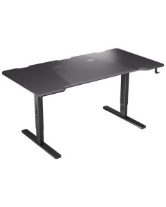 Endorfy herní stůl Atlas L / 150cm x 78cm / nosnost 80 kg / prostor na kabeláž / černý 
