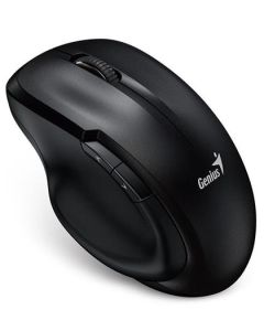 Genius Ergo 8200S Myš, bezdrátová, optická, 1200dpi, 5 tlačítek, tichá, BlueEye senzor, USB, černá