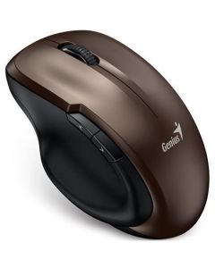 Genius Ergo 8200S Myš, bezdrátová, optická, 1200dpi, 5 tlačítek, tichá, BlueEye senzor, USB, čokoládová