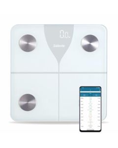 Salente SlimFit, osobní diagnostická fitness váha, Bluetooth, bílá