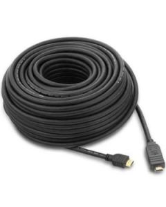 PremiumCord HDMI High Speed with Ether. kabel se zesilovačem, 25m, 3x stínění, M/M, zlacené konektory, černý
