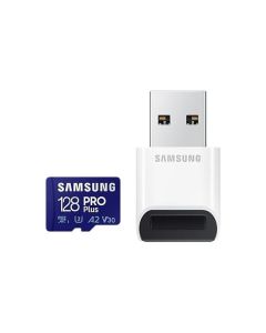 Samsung/micro SDXC/128GB/180MBps/USB 3.0/USB-A/Class 10/+ Adaptér/Modrá