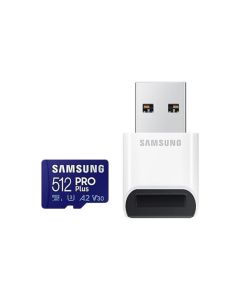 Samsung/micro SDXC/512GB/180MBps/USB 3.0/USB-A/Class 10/+ Adaptér/Modrá