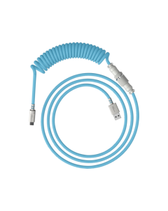 HyperX USB-C spirálový kabel světle modro-bílý