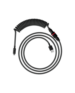 HyperX USB-C spirálový kabel šedo-černý