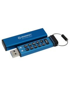 KINGSTON 32GB IronKey Keypad 200, FIPS 140-3 Lvl 3 (Pending) AES-256 Encrypted