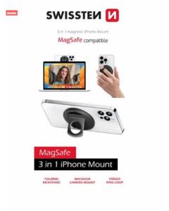 SWISSTEN 3in1 MagStick IPHONE MOUNT BLACK (kompatibilní s MagSafe)