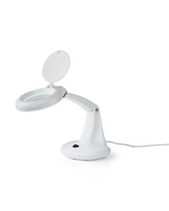 Nedis MAGL1WT - Stolní Lampa s Lupou | 6,5 W | 6500 K | Bílá barva