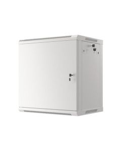LANBERG Nástěnná jednodílná skříň 19", 12U/600x450 FOR SELF-ASSEMBLY plechové dveře šedá (RAL7035)   (v rozloženém stavu