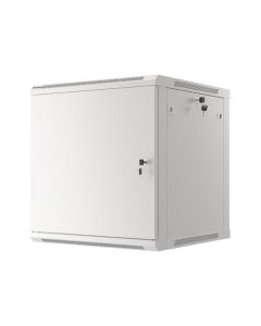 LANBERG Nástěnná jednodílná skříň 19", FOR SELF-ASSEMBLY 12U/600x600 plechové dveře šedá (RAL7035)   (v rozloženém stavu