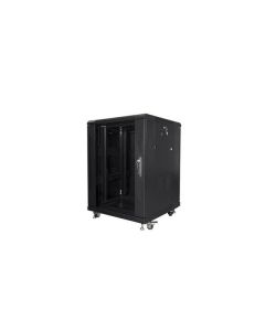 LANBERG Volně stojící skříň 19" 15U/600x600 černá (RAL9004)   (v rozloženém stavu)