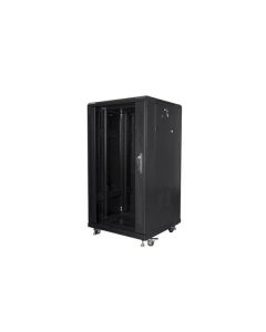 LANBERG Volně stojící skříň 19" 22U/600x600 černá (RAL9004)   (v rozloženém stavu)