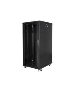 LANBERG Volně stojící skříň 19" 27U/600x800 (v rozloženém stavu) černá (RAL9004)  