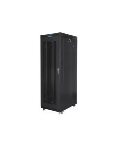 LANBERG Volně stojící skříň 19" 37U/800x1000 LCD síťované dveře černá (RAL9004)   (v rozloženém stavu)