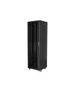 LANBERG Volně stojící skříň 19" 42U/600x600 (v rozloženém stavu) černá (RAL9004)  