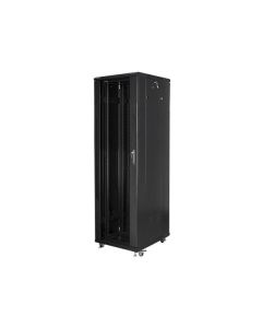LANBERG Volně stojící skříň 19" 42U/600x800 (v rozloženém stavu) černá (RAL9004)  