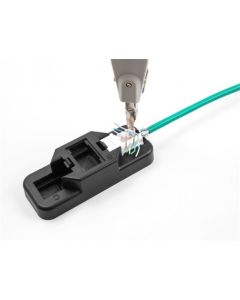 Delock Sada LSA Keystone s klipsovým držákem, RJ45 / RJ11, Cat.6, černá