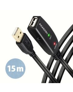 AXAGON ADR-215, USB2.0 aktivní prodlužovací / repeater kabel, 15m