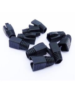 DATACOM Návlek pro plug RJ45 (CAT6A,CAT7) černý (10ks)