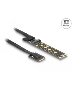 Delock Karta Riser NVMe M.2 Key A+E zástrčková na Key M Slot, s kabelem délky 20 cm