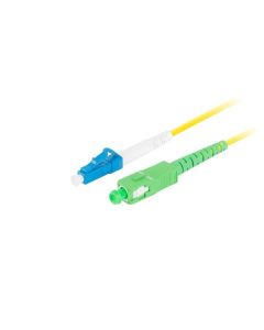 LANBERG optický patch cord SM LC/UPC-SC/APC simplex 5m LSZH G657A1 průměr 3mm, barva žlutá  