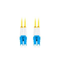 LANBERG optický patch cord SM LC/UPC-LC/UPC duplex 5m LSZH G657A1 průměr 3mm, barva žlutá  